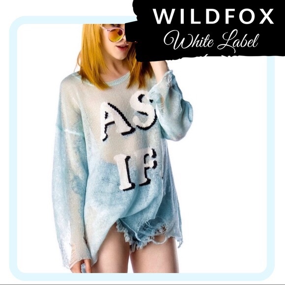 Wildfox White label sweater top - Picture 1 of 9